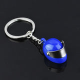 Blue Helmet Keychain