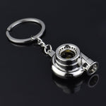 Silver Turbo Key Chain