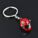 Red Helmet Keychain