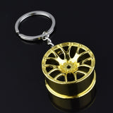 Gold Wheel Keychain