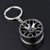 Gray Wheel Keychain