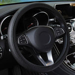 All Black Steering Wheel Cover