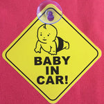 Baby in Car Sign