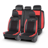 Red Front and Back Seat Covers