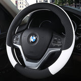 Black and White Steering Wheel Cover