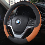 Black and Orange Steering Wheel Cover