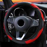 Red Carbon Fiber Steering Wheel Cover